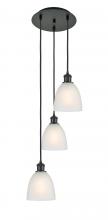 Innovations Lighting 113B-3P-BK-G381 - Castile - 3 Light - 13 inch - Matte Black - Cord Hung - Multi Pendant