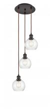 Innovations Lighting 113B-3P-OB-G124-6 - Athens - 3 Light - 12 inch - Oil Rubbed Bronze - Cord Hung - Multi Pendant