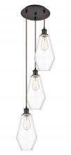 Innovations Lighting 113B-3P-OB-G652-7 - Cindyrella - 3 Light - 14 inch - Oil Rubbed Bronze - Cord Hung - Multi Pendant