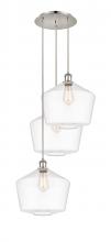 Innovations Lighting 113B-3P-PN-G652-12 - Cindyrella - 3 Light - 19 inch - Polished Nickel - Cord Hung - Multi Pendant