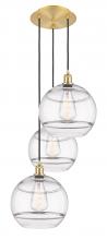 Innovations Lighting 113B-3P-SG-G556-12CL - Rochester - 3 Light - 19 inch - Satin Gold - Cord hung - Multi Pendant