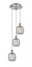 Innovations Lighting 113B-3P-SN-G104 - Belfast - 3 Light - 13 inch - Brushed Satin Nickel - Cord Hung - Multi Pendant