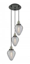 Innovations Lighting 113F-3P-BAB-G165 - Geneseo - 3 Light - 13 inch - Black Antique Brass - Cord hung - Multi Pendant