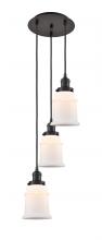 Innovations Lighting 113F-3P-OB-G181 - Canton - 3 Light - 13 inch - Oil Rubbed Bronze - Cord hung - Multi Pendant