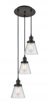 Innovations Lighting 113F-3P-OB-G64 - Cone - 3 Light - 13 inch - Oil Rubbed Bronze - Cord hung - Multi Pendant