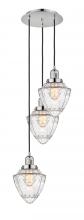 Innovations Lighting 113F-3P-PN-G664-7 - Bullet - 3 Light - 14 inch - Polished Nickel - Cord hung - Multi Pendant