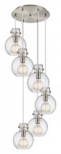 Innovations Lighting 116-410-1PS-SN-G410-8SDY - Newton Sphere - 6 Light - 19 inch - Brushed Satin Nickel - Cord hung - Multi Pendant