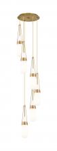 Innovations Lighting 116-452-1P-BB-G452-4GWH - Milan - 6 Light - 15 inch - Brushed Brass - Multi Pendant