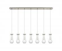 Innovations Lighting 127-451-1P-SN-G451-4SDY - Owego - 7 Light - 49 inch - Brushed Satin Nickel - Linear Pendant