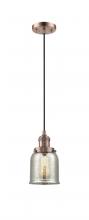 Innovations Lighting 201C-AC-G58 - Bell - 1 Light - 5 inch - Antique Copper - Cord hung - Mini Pendant