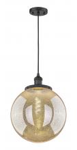 Innovations Lighting 201C-BK-G208-14 - Beacon - 1 Light - 14 inch - Matte Black - Cord hung - Mini Pendant