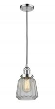 Innovations Lighting 201C-PC-G142 - Chatham - 1 Light - 7 inch - Polished Chrome - Cord hung - Mini Pendant