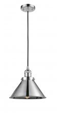 Innovations Lighting 201C-PC-M10-PC - Briarcliff - 1 Light - 10 inch - Polished Chrome - Cord hung - Mini Pendant