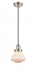 Innovations Lighting 201C-SN-G321 - Olean - 1 Light - 7 inch - Brushed Satin Nickel - Cord hung - Mini Pendant