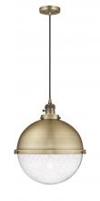 Innovations Lighting 201CSW-BB-HFS-124-BB - Hampden - 1 Light - 13 inch - Brushed Brass - Cord hung - Pendant