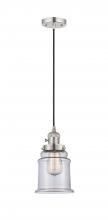 Innovations Lighting 201CSW-PN-G182 - Canton - 1 Light - 6 inch - Polished Nickel - Cord hung - Mini Pendant