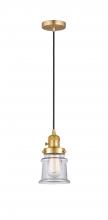 Innovations Lighting 201CSW-SG-G182S - Canton - 1 Light - 5 inch - Satin Gold - Cord hung - Mini Pendant