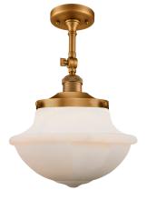 Innovations Lighting 201F-BB-G541-LED - Oxford - 1 Light - 12 inch - Brushed Brass - Semi-Flush Mount