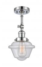 Innovations Lighting 201F-PC-G534 - Oxford - 1 Light - 7 inch - Polished Chrome - Semi-Flush Mount