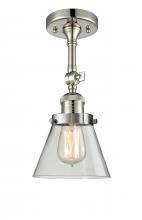 Innovations Lighting 201F-PN-G62 - Cone - 1 Light - 6 inch - Polished Nickel - Adjustable Semi-Flush Mount