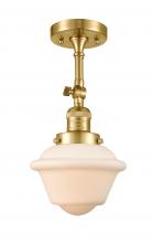 Innovations Lighting 201F-SG-G531 - Oxford - 1 Light - 7 inch - Satin Gold - Semi-Flush Mount