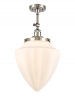 Innovations Lighting 201F-SN-G661-12 - Beacon - 1 Light - 12 inch - Brushed Satin Nickel - Adjustable Semi-Flush Mount