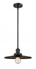 Innovations Lighting 201S-BK-MFR-BK-12 - Appalachian - 1 Light - 12 inch - Matte Black - Stem Hung - Mini Pendant