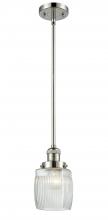 Innovations Lighting 201S-PN-G302 - Colton - 1 Light - 6 inch - Polished Nickel - Stem Hung - Mini Pendant