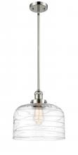 Innovations Lighting 201S-PN-G713-L - Bell - 1 Light - 12 inch - Polished Nickel - Stem Hung - Mini Pendant