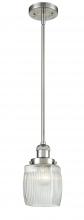 Innovations Lighting 201S-SN-G302 - Colton - 1 Light - 6 inch - Brushed Satin Nickel - Stem Hung - Mini Pendant