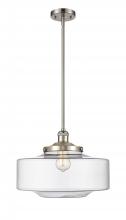 Innovations Lighting 201S-SN-G692-16 - Bridgeton - 1 Light - 16 inch - Brushed Satin Nickel - Stem Hung - Mini Pendant