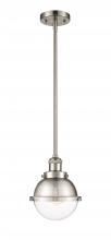 Innovations Lighting 201S-SN-HFS-62-SN - Hampden - 1 Light - 7 inch - Brushed Satin Nickel - Stem Hung - Mini Pendant