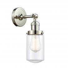 Innovations Lighting 203-PN-G312 - Dover - 1 Light - 5 inch - Polished Nickel - Sconce