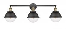 Innovations Lighting 205-BAB-HFS-62-BK - Hampden - 3 Light - 34 inch - Black Antique Brass - Bath Vanity Light