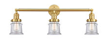 Innovations Lighting 205-SG-G182S - Canton - 3 Light - 30 inch - Satin Gold - Bath Vanity Light