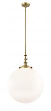 Innovations Lighting 206-BB-G201-18 - Beacon - 1 Light - 18 inch - Brushed Brass - Stem Hung - Mini Pendant