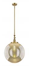 Innovations Lighting 206-BB-G208-18 - Beacon - 1 Light - 18 inch - Brushed Brass - Stem Hung - Adjustable Mini Pendant