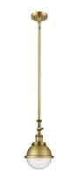 Innovations Lighting 206-BB-HFS-64-BB - Hampden - 1 Light - 7 inch - Brushed Brass - Stem Hung - Mini Pendant