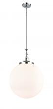 Innovations Lighting 206-PC-G201-16 - Beacon - 1 Light - 16 inch - Polished Chrome - Stem Hung - Mini Pendant