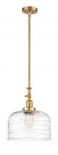 Innovations Lighting 206-SG-G713-L - Bell - 1 Light - 12 inch - Satin Gold - Stem Hung - Mini Pendant