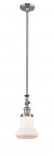 Innovations Lighting 206-SN-G191 - Bellmont - 1 Light - 6 inch - Brushed Satin Nickel - Stem Hung - Mini Pendant