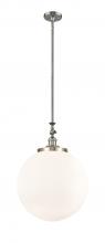 Innovations Lighting 206-SN-G201-16 - Beacon - 1 Light - 16 inch - Brushed Satin Nickel - Stem Hung - Mini Pendant