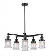 Innovations Lighting 207-6CR-BK-G184S - Small Canton 6 Light Chandelier