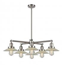 Innovations Lighting 207-6CR-SN-G2 - Halophane 6 Light Chandelier