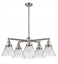 Innovations Lighting 207-6CR-SN-G42 - Large Cone 6 Light Chandelier