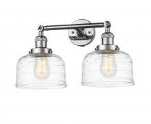 Innovations Lighting 208-PC-G713 - Bell - 2 Light - 19 inch - Polished Chrome - Bath Vanity Light