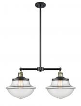 Innovations Lighting 209-BAB-G542 - Oxford - 2 Light - 25 inch - Black Antique Brass - Stem Hung - Island Light