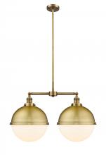 Innovations Lighting 209-BB-HFS-121-BB - Hampden - 2 Light - 18 inch - Brushed Brass - Stem Hung - Island Light