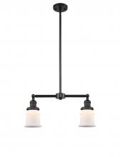 Innovations Lighting 209-BK-G181S - Canton - 2 Light - 21 inch - Matte Black - Stem Hung - Island Light