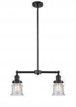 Innovations Lighting 209-OB-G184S - Canton - 2 Light - 21 inch - Oil Rubbed Bronze - Stem Hung - Island Light